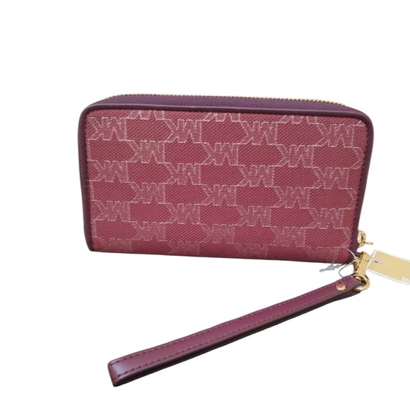 Michael Kors Plum Logo Wristlet